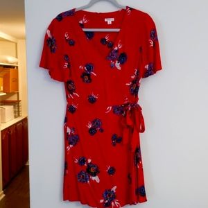 Xhilaration Floral Wrap Dress